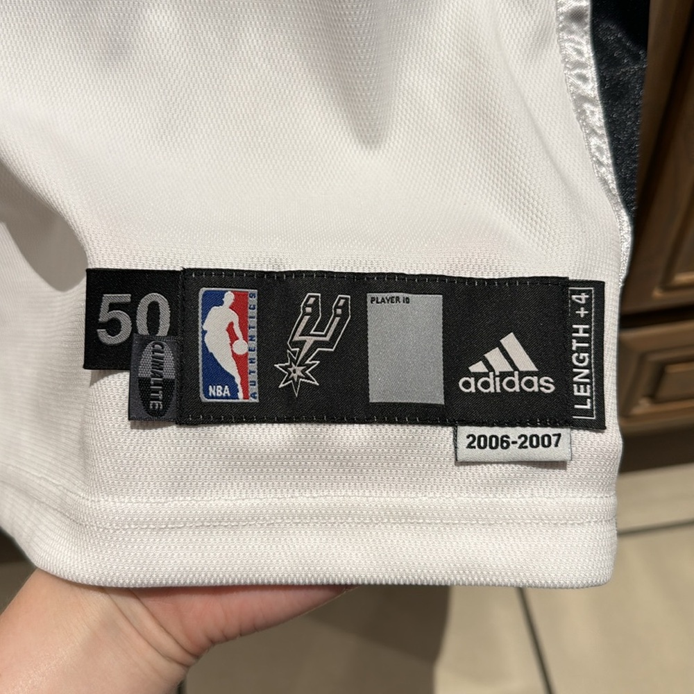 RARE Game Jersey Adidas SIGNED Michael Finley San Antonio Spurs Jersey 2006-2007 - Picture 6 of 10